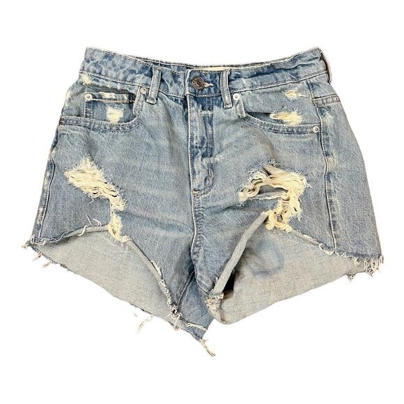 Garage Denim Womens Juniors Jean Cut Off Shorts  Distressed  size 01 - Picture 1 of 4